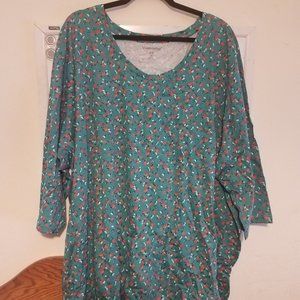 Woman Within Floral Knit Top size 4x